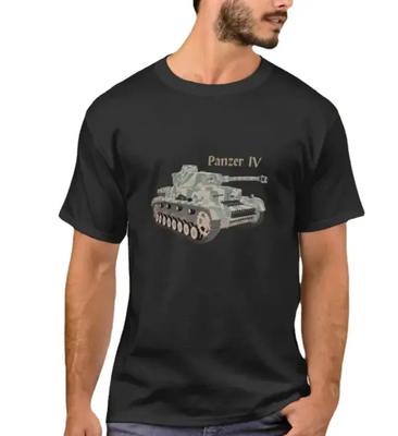 German Panzer IV WWII Medium Tank Military Enthusiasts TShirt Summer Cotton Short Sleeve ONeck Mens T Shirt New S3XL