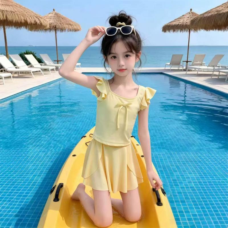 Girls Two Piece Swimsuit Set for Summer Beach and Spring Wear