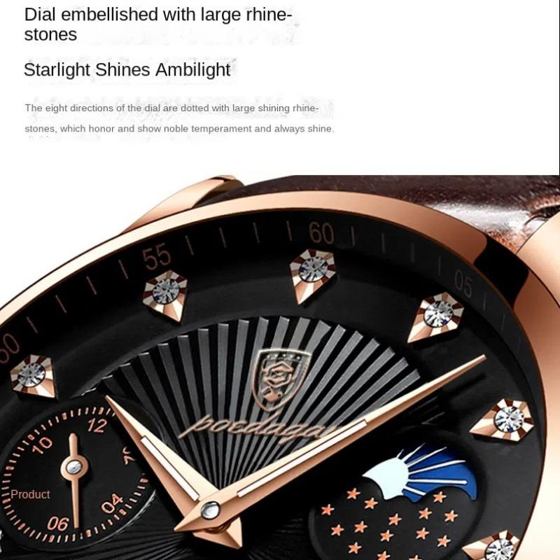 New 2025 Brand Waterproof Luminous Men's Watch Calendar Quartz Watch Stainless Steel Business Fashion Watch