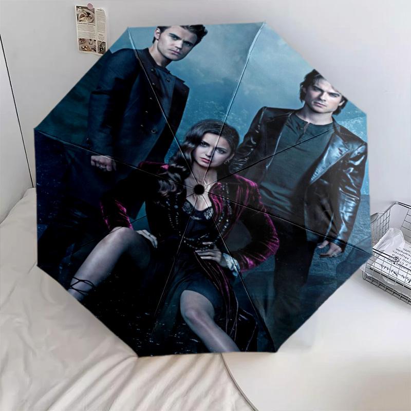Twilight Saga Romance Automatic Umbrella - Suitable Travel Outdoor Portable Umbrella Birthday Gift Daily Essentials