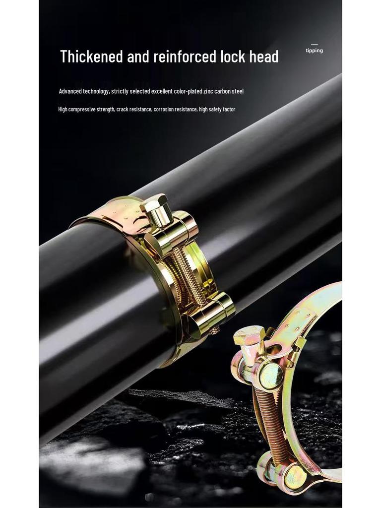 European Galvanized Durable Anti-Corrosion U-Bolt Hose Clamp for Secure Piping