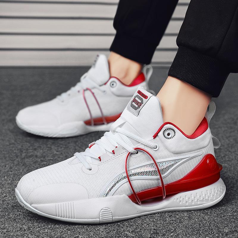 Profesionální bojové tenisky nízkého střihu podzim léto prodyšné, odrazové a polstrované velké chlapecké tenisky