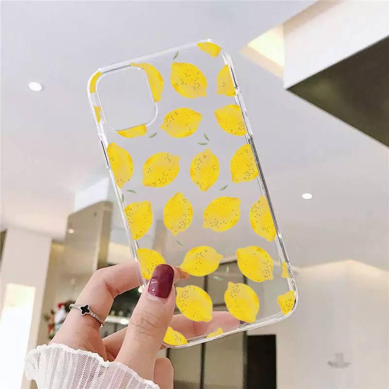 

Милый чехол для телефона с лимоном Fundas Shell Cover для Iphone 6 6s 7 8 Plus Xr X Xs 11 12 13 Mini Pro Max iphone 11