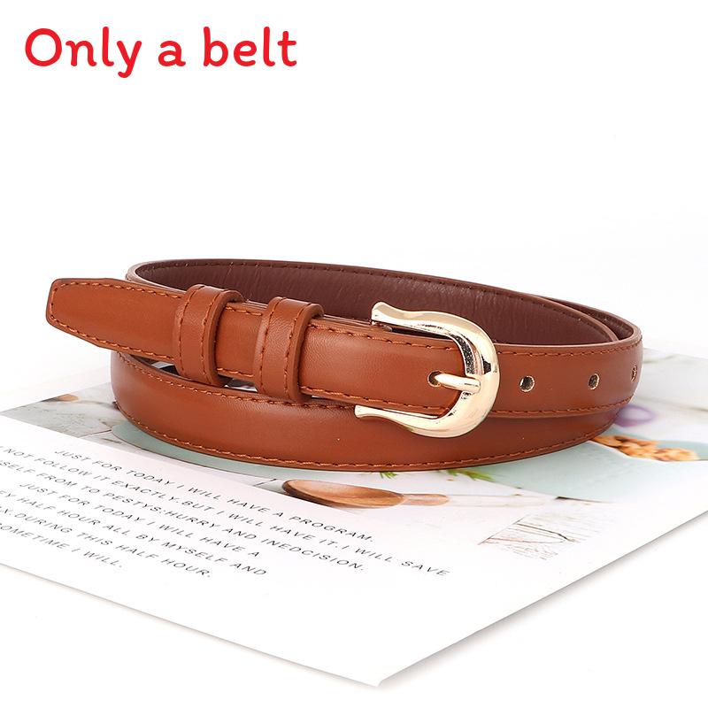 

Womens Fine Pu Leather Belt With Metal Pin Buckle For Casual Outfits Commuting дубильна кора