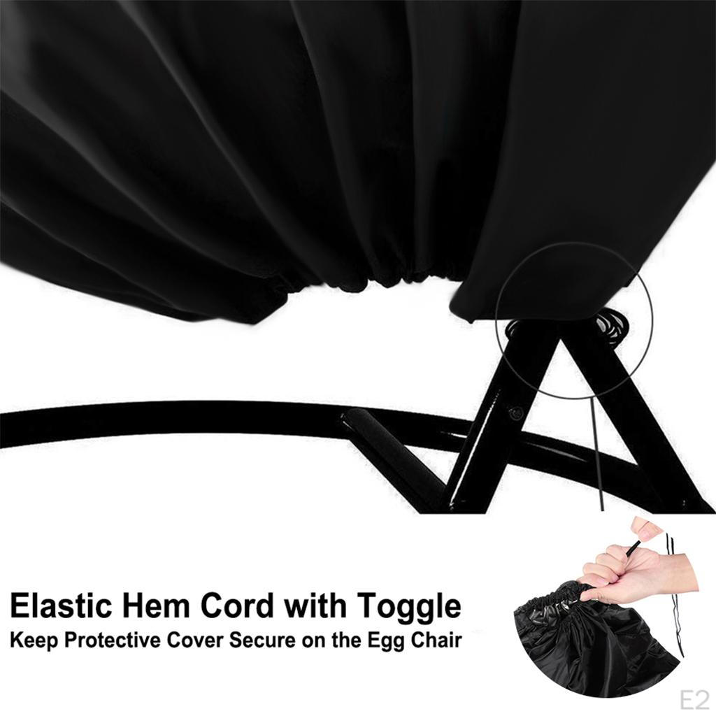 Egg Cover Furniture 210 Cloth with Elastic Drawstring Quick Installation Windproof for Gift Families