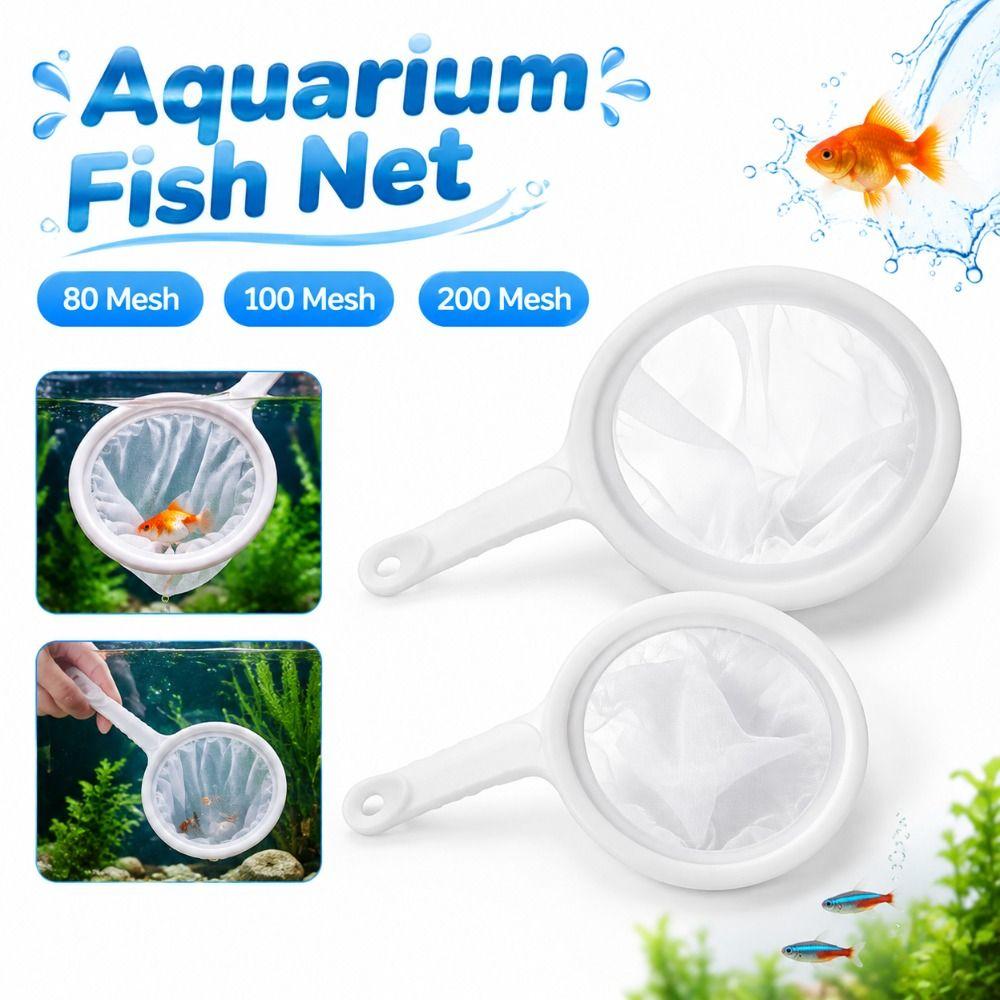 Plastic Frame Fish Tank Net Long Handle Aquarium Strainer New Shrimp Net Shrimp Catching