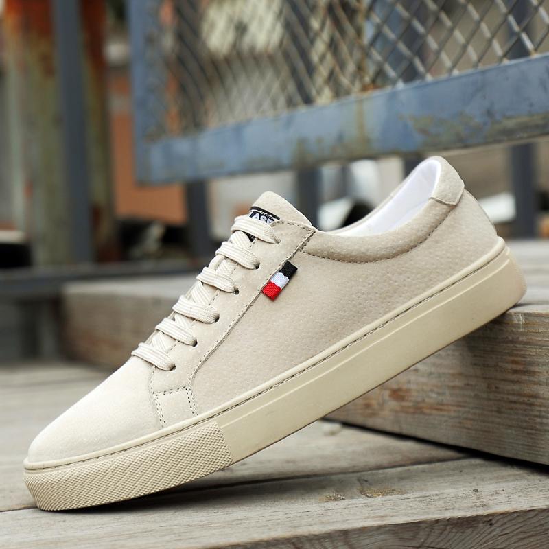 

Brand Mens Casual Shoes Suede Leather Sneakers Outdoor Shoes Men Vintage Lace Up Designer Flats Leisure Driving Shoes Size 35-49 48