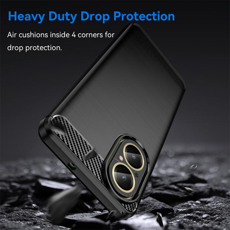 Pro Realme C67 4G Pouzdro Kryt OPPO Realme C67 4G Capas Uhlíkové Vlákno Nárazuvzdorný Zadní Kryt Telefonu TPU Měkký Pro Fundas Realme C67