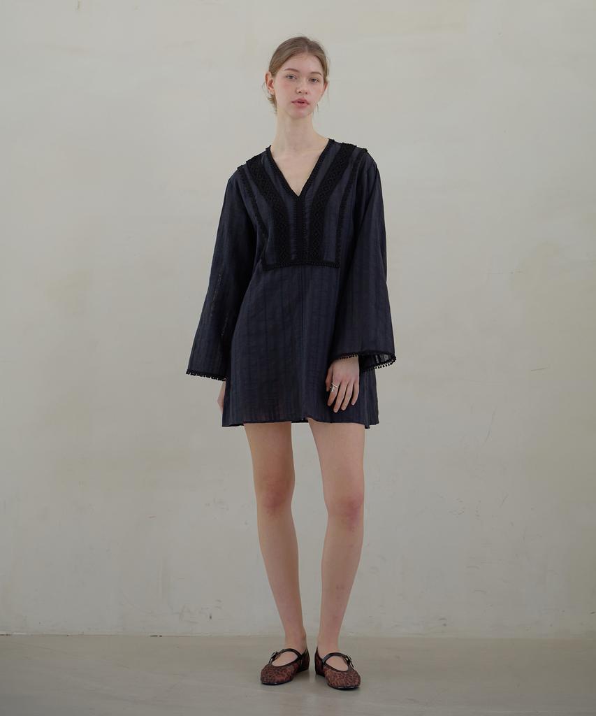 Atempo Kaftan Mini Onepiece_Black