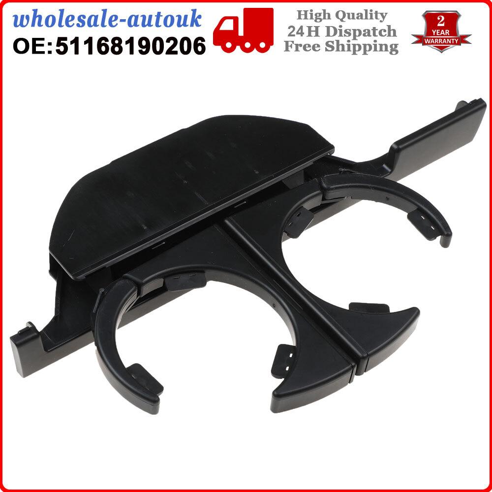 For BMW E39 5 Series 1995-2004 (RHD) Black Front Center Console Drink Cup Holde