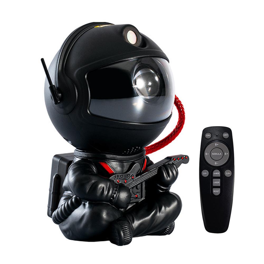 

Светодиодный проектор-астронавт, ночник, проектор туманности, звездное небо на потолок, галактические звезды, декоративный, для спальни, дома, вечеринки, подарок для детей чёрный