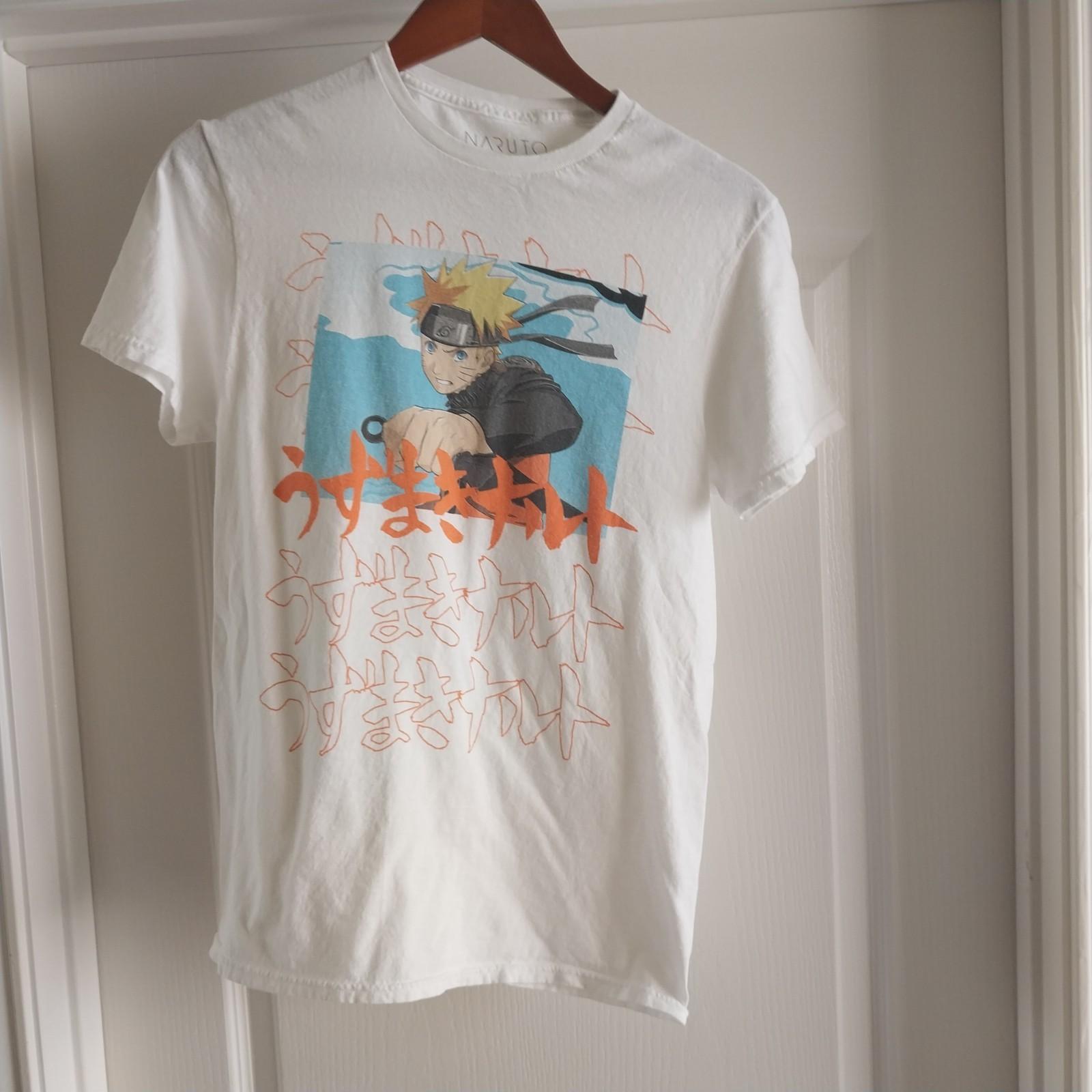 Naruto Uzumaki Anime White Men s Medium Size Shippuden Collection Unisex T-Shirt S