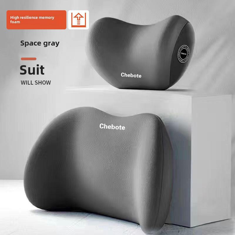 Memory Foam Car Headrest Pillow for Neck and Waist Support