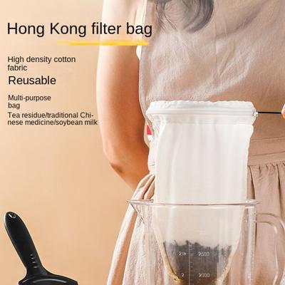 Reusable Steel Ring Filter Bag Multi-function Coffee Machine Drip Filter Bags