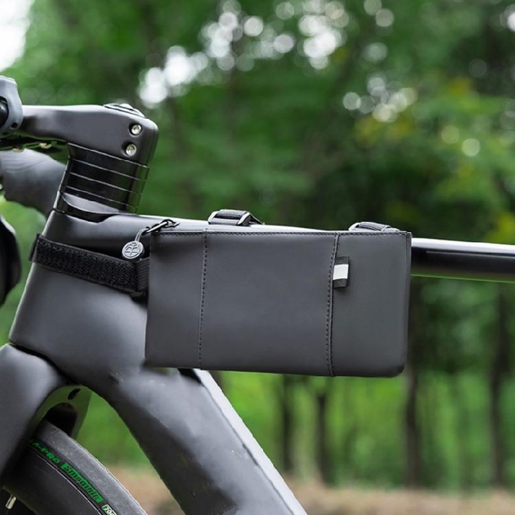 Weatherproofed Bike Top Tube Organizers Removable Shoulder Strap for Commuters Cyclists