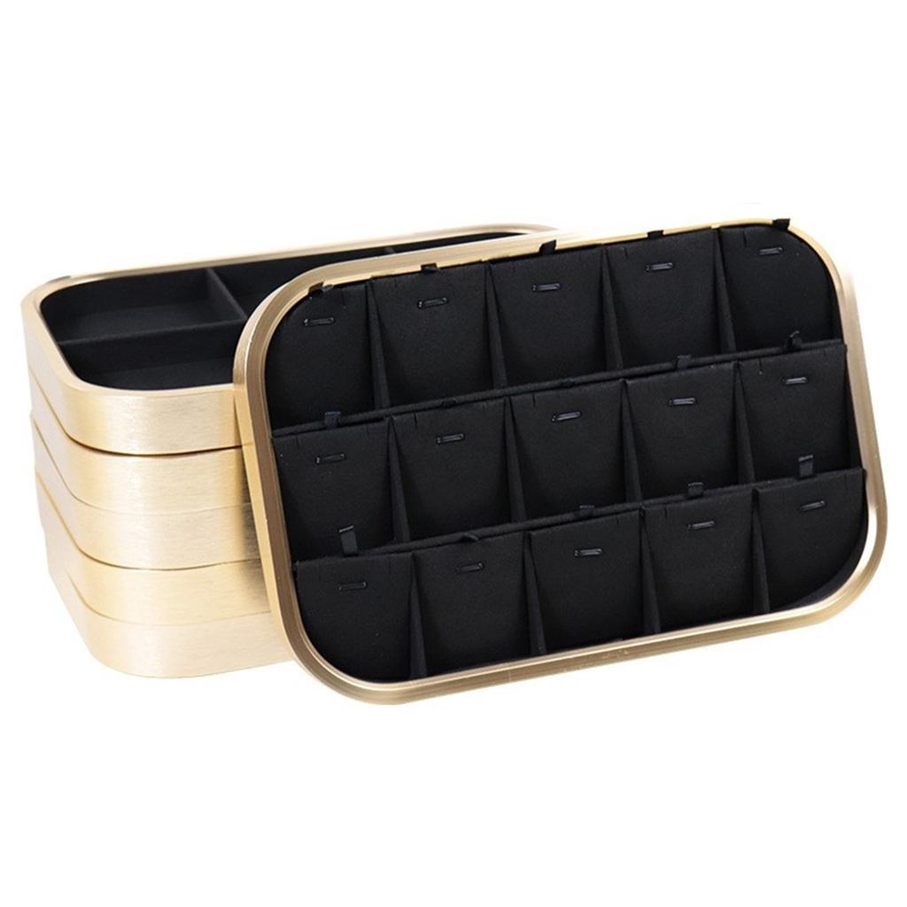 Elegant Jewelry Tray Organizers for Drawer Stackable Storage Case Home Accessory for Stylish Personalize Adornments
