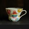 Year Of The Snake Flint Red Pure Hand-Painted Snake Walking Great Luck Tea Cup Gift Set