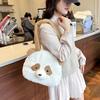 Simulated Panda Plush Cartoon Backpack Children's Schoolbag Cute Crossbody Shoulder Bag Girl Hand Gift Doll Machine