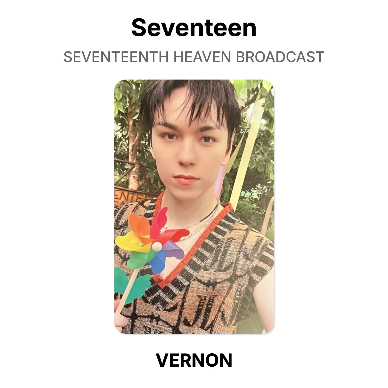 Seventeen SEVENTEENTH HEAVEN BROADCAST Official Photocard VERNON