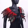 Gothic Feather Shawl for Halloween Masquerade Party
