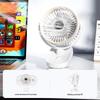 Ventilatore da scrivania oscillante automatico ricaricabile USB CangHua 3 in 1