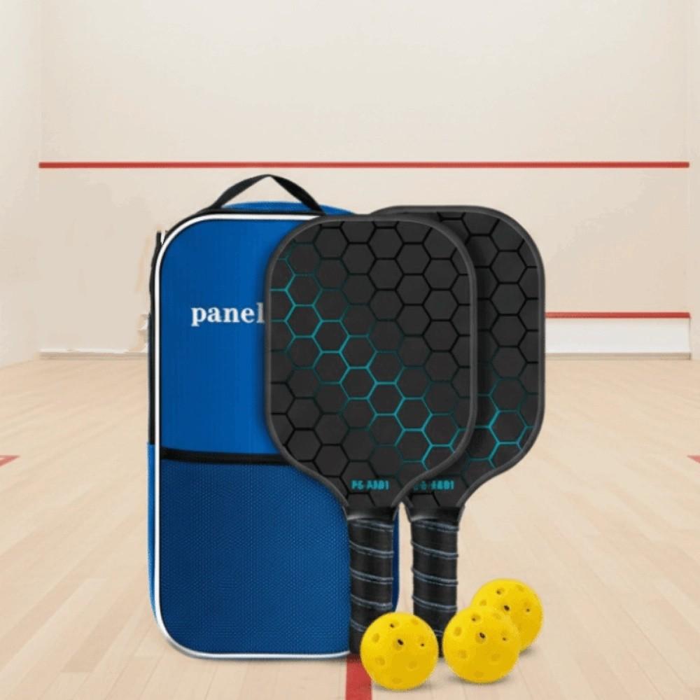 Fiberglass Surface Pickle Ball Rackets Honeycomb Core Pickleball Ball Paddle set  Outdoor Sports