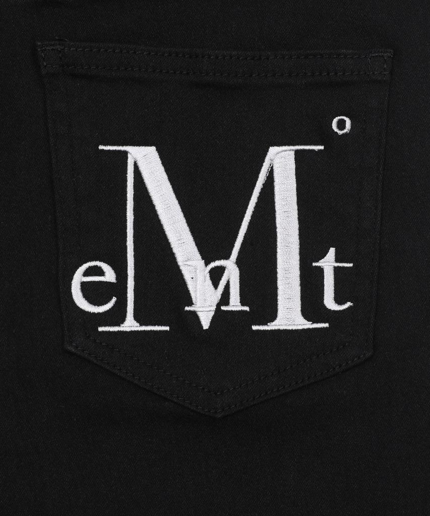 MUCENT Coron Bag Leather Leopard Heart Patch Bootcut Cotton Pants