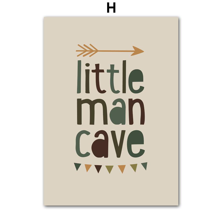 Boho Bear Sloth Mountain Sun Rainbow Nursery Posters Cartoon Wall Art Print Canvas Painting Baby Kids Room Home Decor Pictures