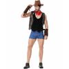 Přání Nový Halloween Západní Kovboj Pánský Kostým pro Dospělé Cosplay Barová Párty Role-playing Kostým [m Xl]