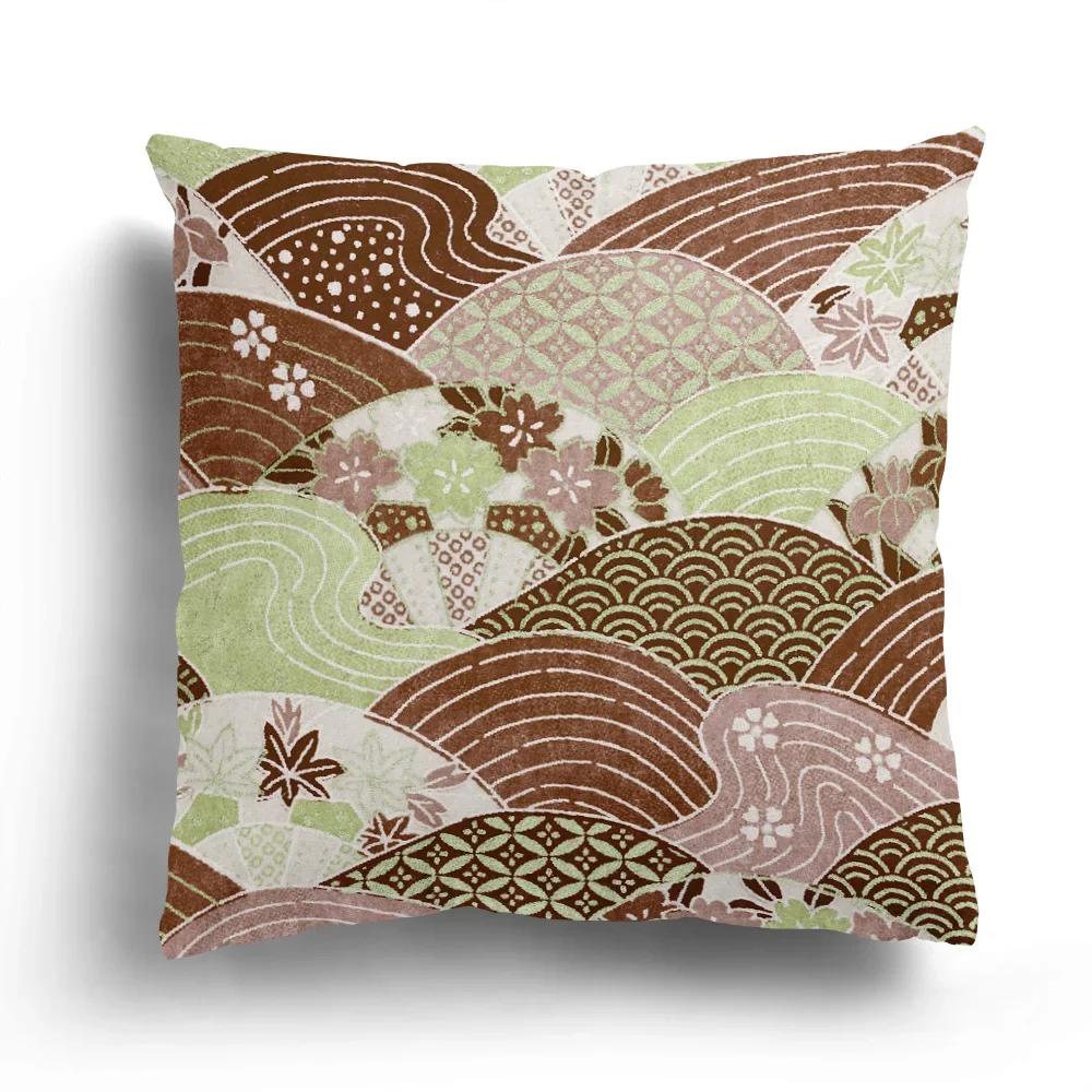 Home Decor Exotic Asian Patterns Pillow Covers For Home Pattern Cushion Cover Suitable For Sofa Bedroom Car Pillow Cover