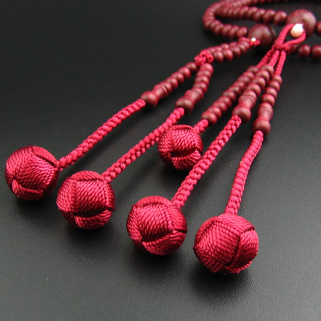 Myorenka Soka Gakkai Prayer Purple Small Natural Prayer Beads Prayer Bead Bag Odamaki Bonten Authentic Prayer 108 SGI Prayer Beads Red Bonten Women's