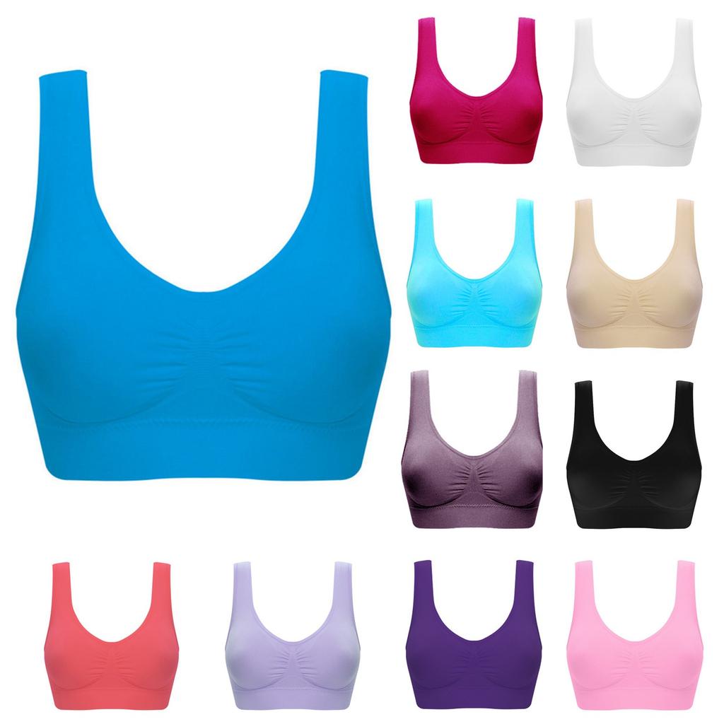 Women Color Plus Size Ultra-thin Large Bra Sports Bra Full Bra Cup Tops