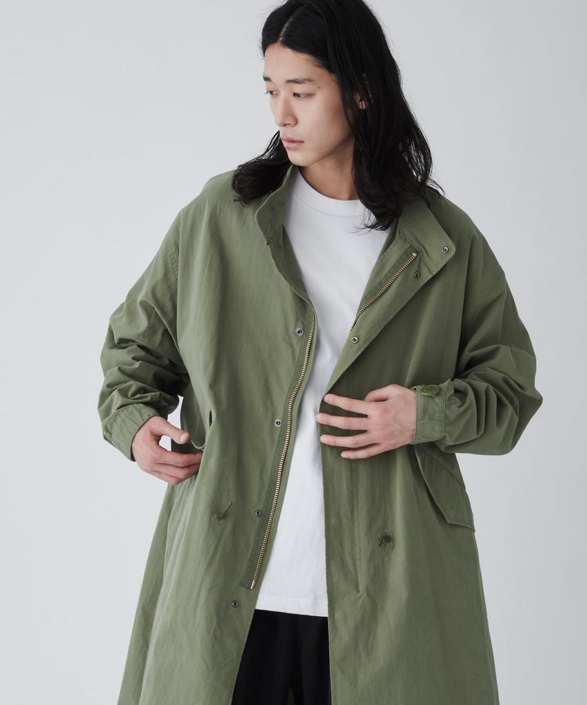 WEGO Unisex Mod Kabát do chladného počasí Dlouhý Vojenský Nadměrný Volný Střih Khaki Pánský Kabát, Svrchní oděv, Oblečení, Kabát, Styl, Silueta, Střih, Podzimní/Zimní Oblečení,