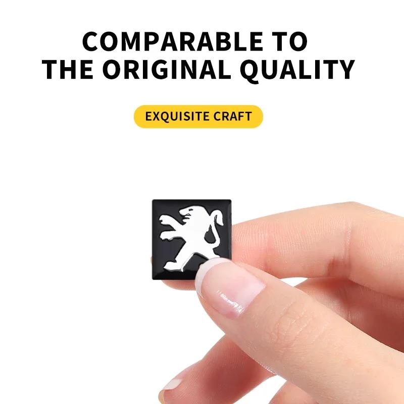 New Car Remote Key Fob Emblem Badge Radio button Sticker For Peugeot 308 408 508 RCZ 208 3008 2008 206 207 307 Car Accessories
