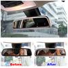 For Mercedes Benz C GLC GLE GLS M Class W205 X253 W166 Car Interior Mirror Frame Ring Cover Trim Matter Silver Decorate Sticker