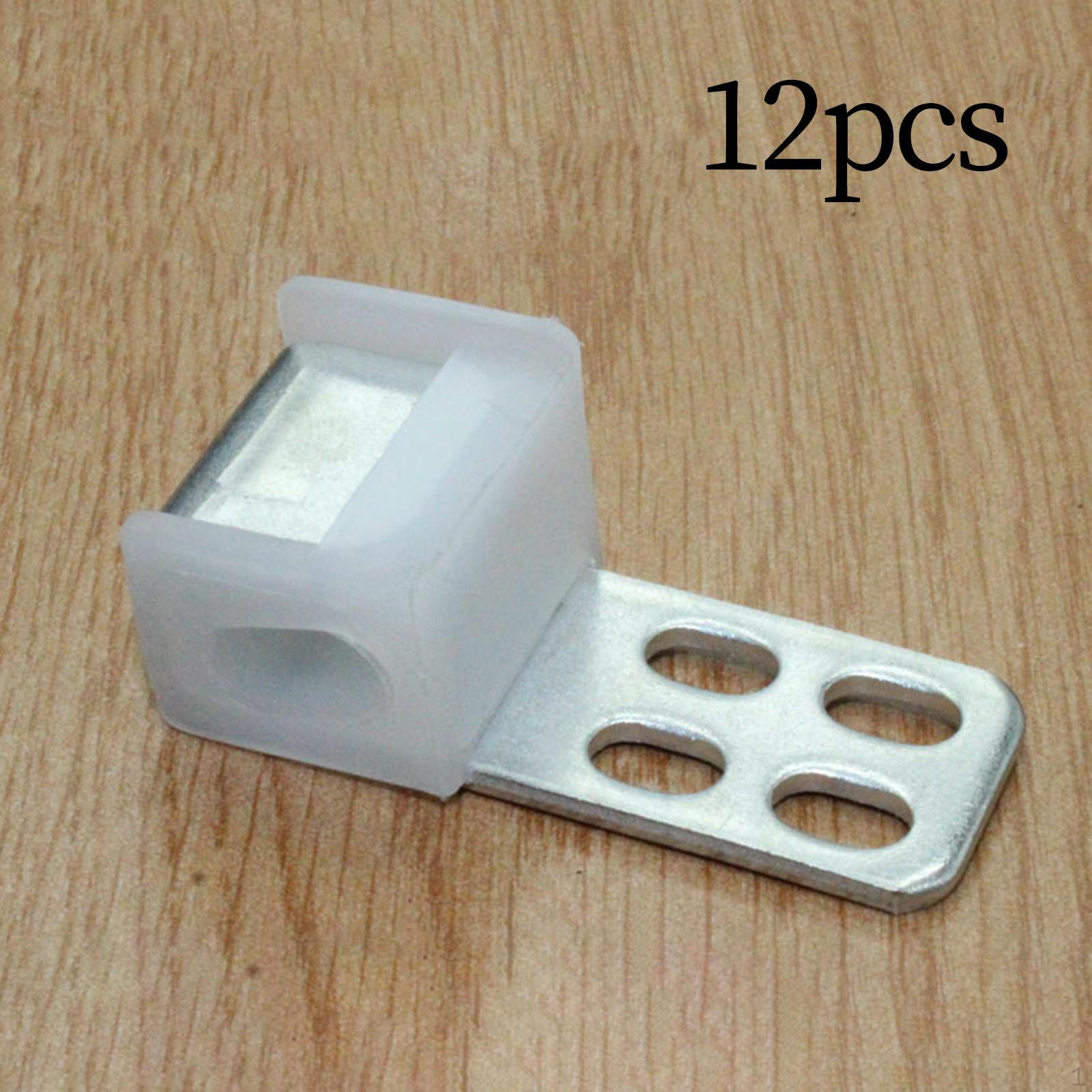 

12 Pieces Sofa Couch Spring Clips 2.0mm Thickness Connectors Four-hole Metal Accessories Upholstery