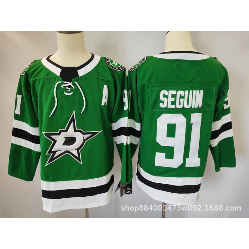 Dallas Stars Ice Hockey Jersey Mens Retro Embroidered Long Sleeve Cotton Blend Team Sport Uniform