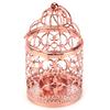 Candle Holder Vintage Birdcage Candlestick Decorations for Gift Home Events WeddingsRose Gold