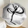 1PC Ballet Dancer Umbrella-8-Rib Reinforced, Automatic Open, Lightweight & Durable, Cute Fashion Accessory for Outdoor-Y0319