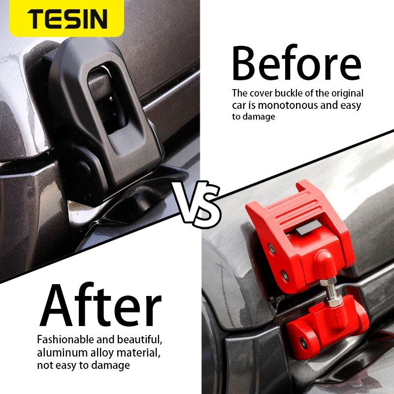 TESIN kituri de acoperire pentru capota motorului auto pentru Jeep Wrangler JL Gladiator JT 2018 2022 2023