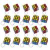 Pure Seek Mini Cube Keychains, Set of 48, 3D Puzzle Toy, Prize, Mini Cube Keychain
