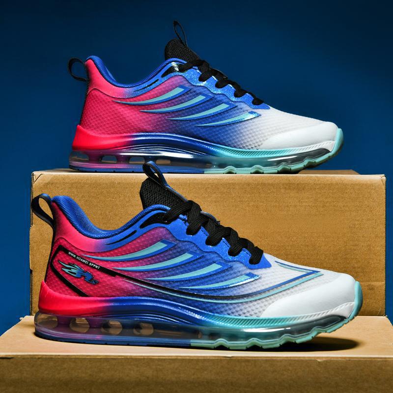 Men's Flat Comfort Shoes Outdoor Sports Full Palm Air Cushion Shoes Wider Casual Shoes