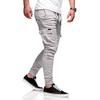 Herren Dicke Cargohose Kordelzug Taille Warme Jogginghose Herbst Winter Freizeit Hose mit Mehreren Taschen für Reise Arbeit Alltagskleidung