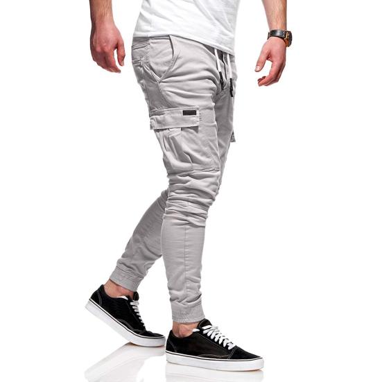 Pantalones Cargo Gruesos para Hombre Cintura con Cordón Cálidos Pantalones Jogger Otoño Invierno Pantalones Casuales con Múltiples Bolsillos para Viaje Trabajo Uso Diario