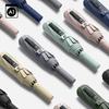 Ten bones new automatic umbrella three fold forward Morandi color scheme handle umbrella stack men and women umbrella