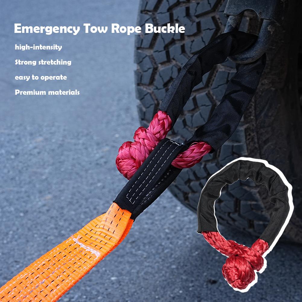 Lano k navijáku Syntetické měkké oko Nebo sada recovery kroužků Odolná oka Ochranný návlek Pro recovery nákladního vozidla