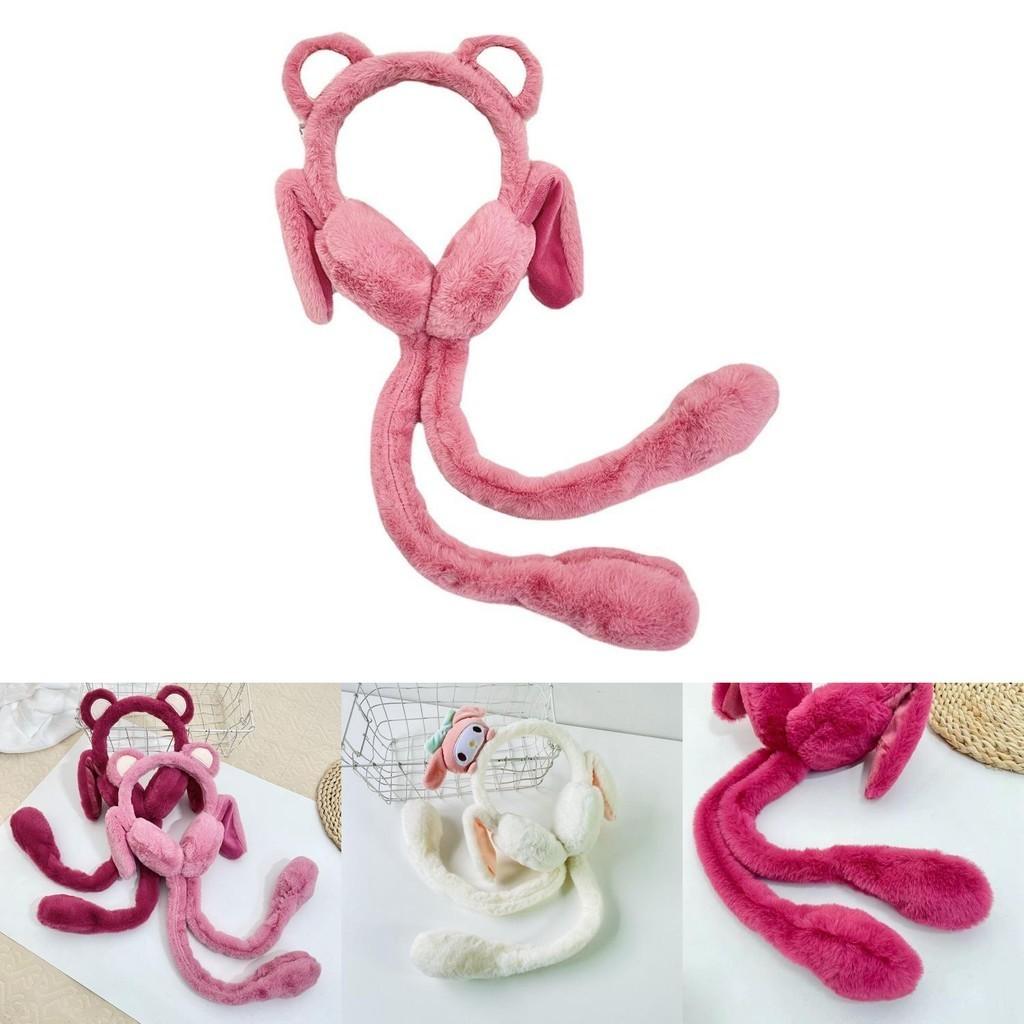 Cuddly Plush Rabbit Earmuffs Warm Fun Winter Accessory For Adults Kids