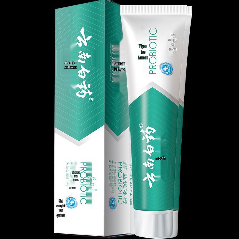 Yunnan Baiyao Fresh Icy Lemon Mint Toothpaste