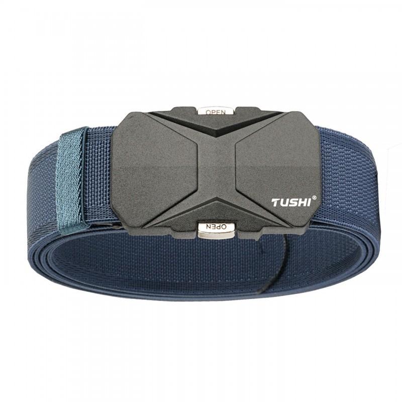 

Tushi Men s Buckle Belt Wearable Cutable Alloy Wear Resistant Trousers Men Women 120cm королевский синий