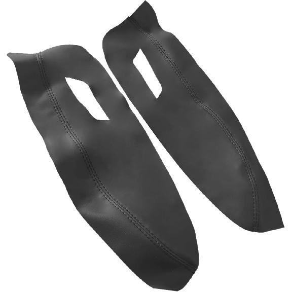 Microfiber Leather Armrest Door Panel Cover Black Compatible with Nissan Sentra 2013 2014 2015 2016 2017 2018 2019